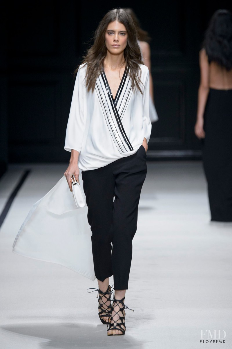 Taja Feistner featured in  the Elisabetta Franchi fashion show for Spring/Summer 2016