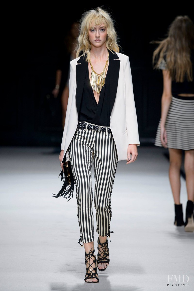 Frances Coombe featured in  the Elisabetta Franchi fashion show for Spring/Summer 2016