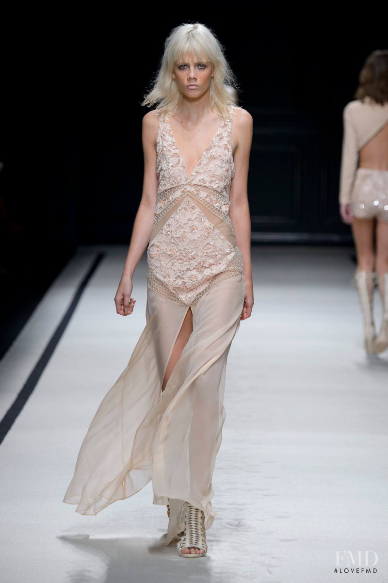 Marjan Jonkman featured in  the Elisabetta Franchi fashion show for Spring/Summer 2016