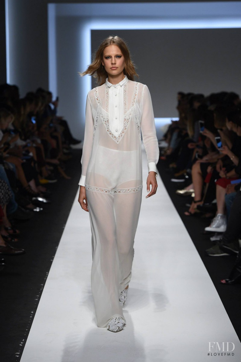 Elisabeth Erm featured in  the Ermanno Scervino fashion show for Spring/Summer 2016