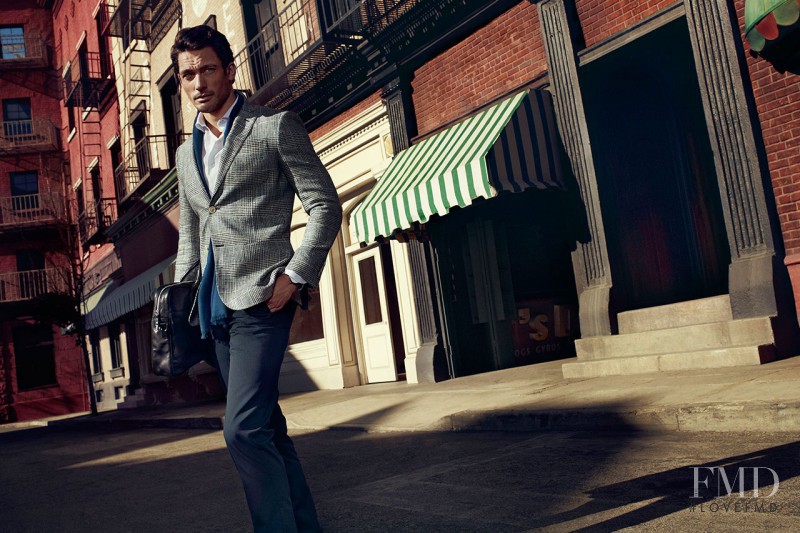David Gandy featured in  the Massimo Dutti NYC-Limited Collection – 689 5th Avenue Collection advertisement for Spring/Summer 2013