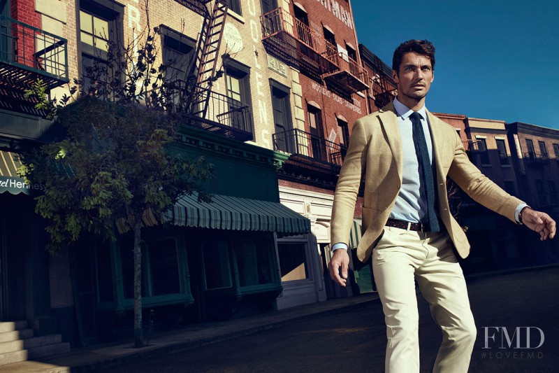 David Gandy featured in  the Massimo Dutti NYC-Limited Collection – 689 5th Avenue Collection advertisement for Spring/Summer 2013
