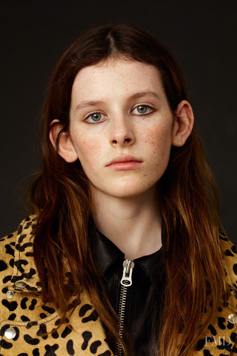Freya Lawrence featured in  the McQ Alexander McQueen lookbook for Autumn/Winter 2015