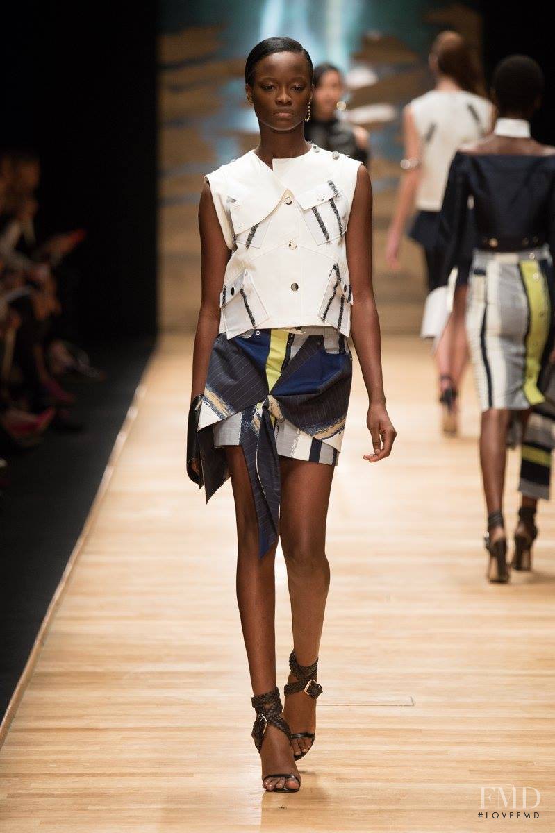 Mayowa Nicholas featured in  the Guy Laroche fashion show for Spring/Summer 2016