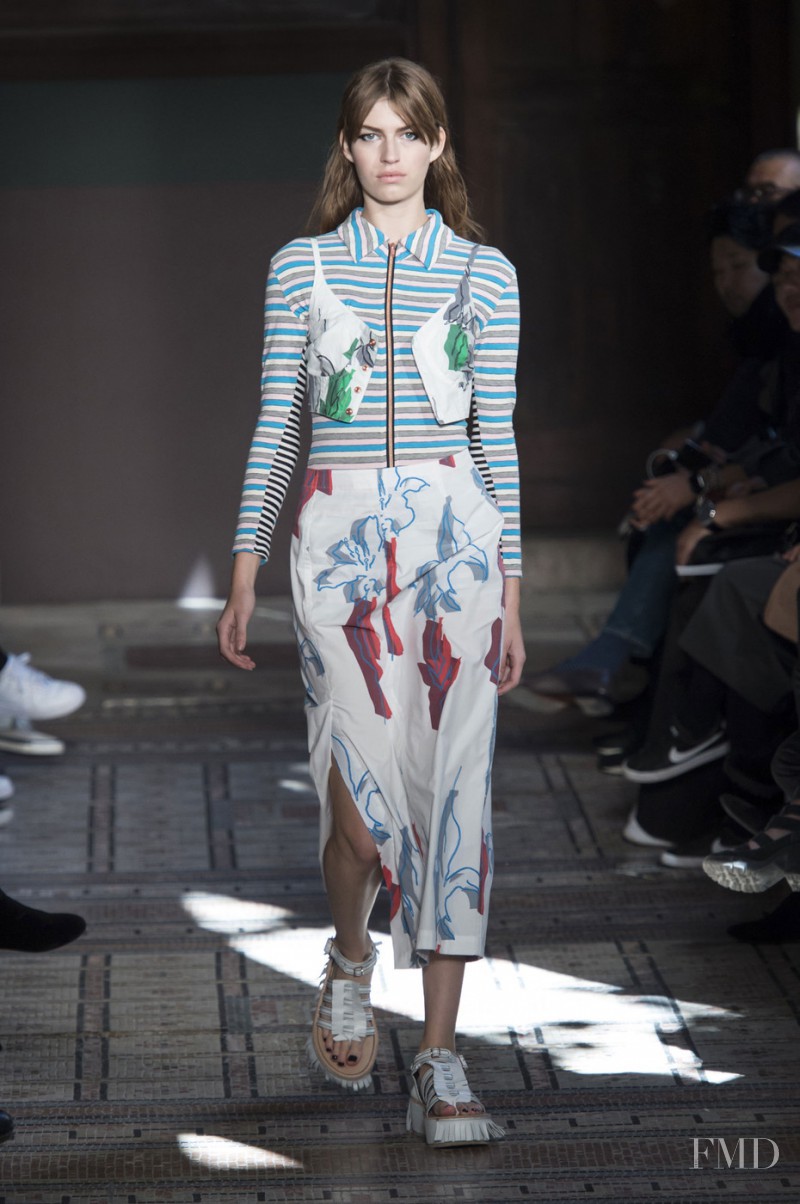 Simona Kirchnerova featured in  the Julien David fashion show for Spring/Summer 2016