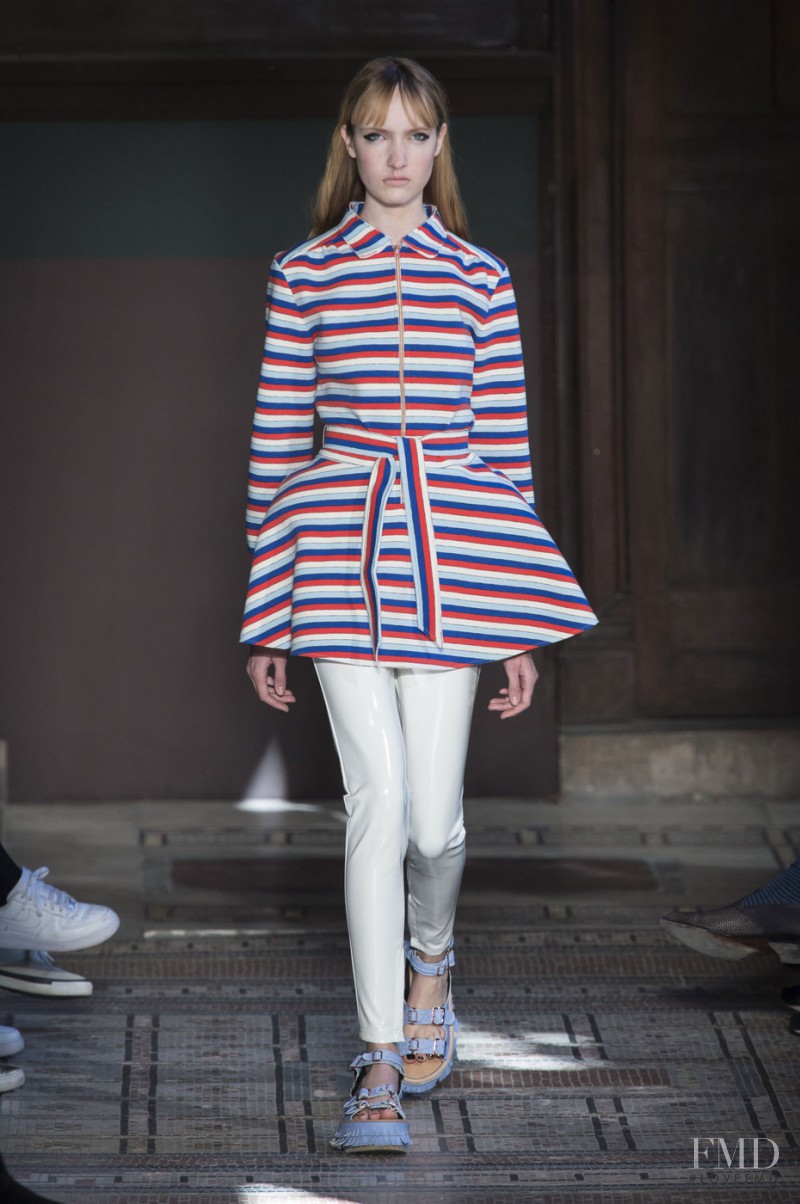 Eva Kaper featured in  the Julien David fashion show for Spring/Summer 2016