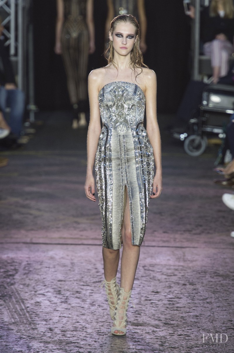 Lana Forneck featured in  the Julien Macdonald fashion show for Spring/Summer 2016