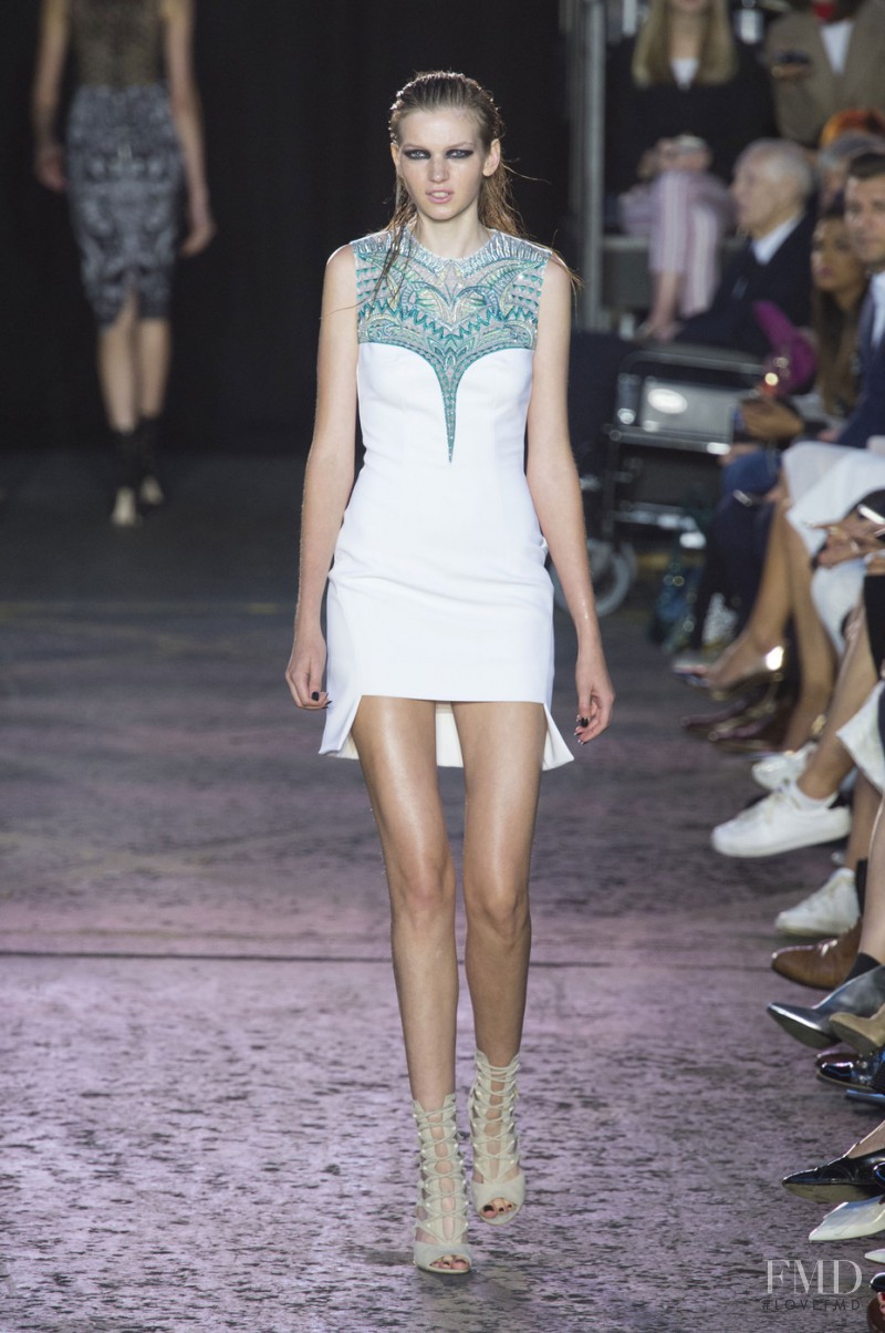 Eva Klimkova featured in  the Julien Macdonald fashion show for Spring/Summer 2016