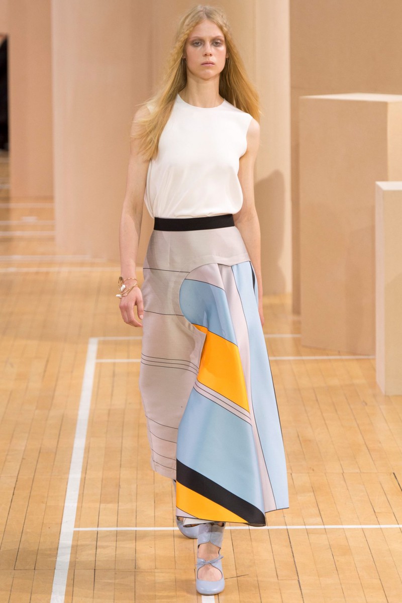 Sofie Hemmet featured in  the Roksanda Ilincic fashion show for Spring/Summer 2016
