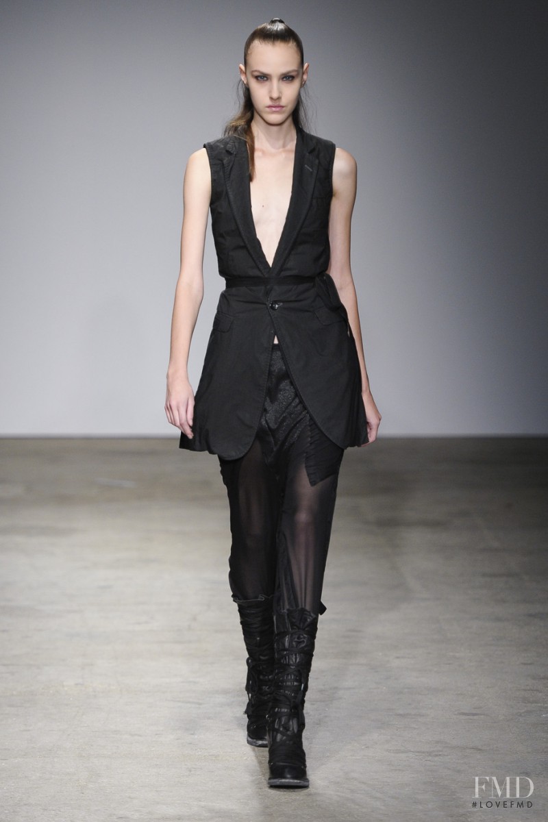 Nastya Karzan featured in  the Nicolas Andreas Taralis fashion show for Spring/Summer 2011