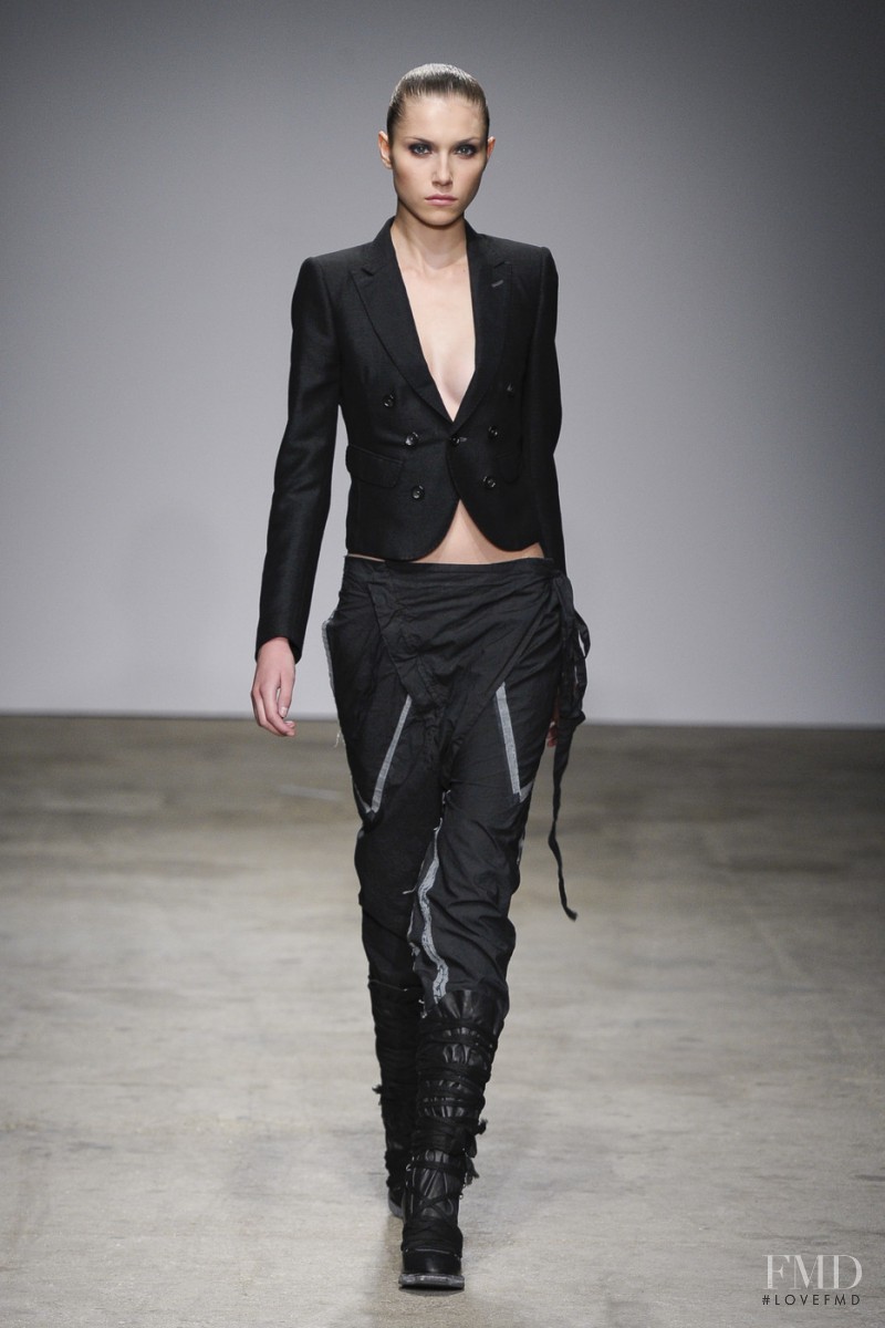 Lena Vostrikova featured in  the Nicolas Andreas Taralis fashion show for Spring/Summer 2011