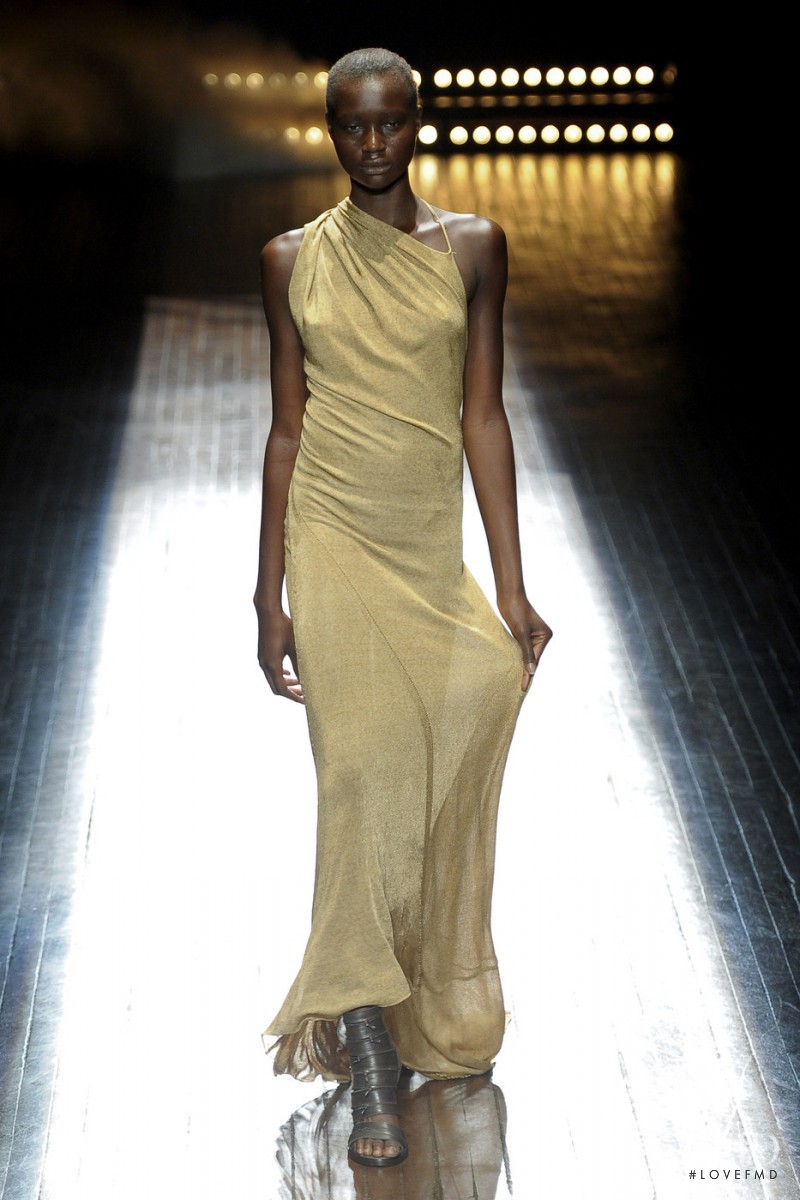 Ataui Deng featured in  the A.F. Vandevorst fashion show for Spring/Summer 2011