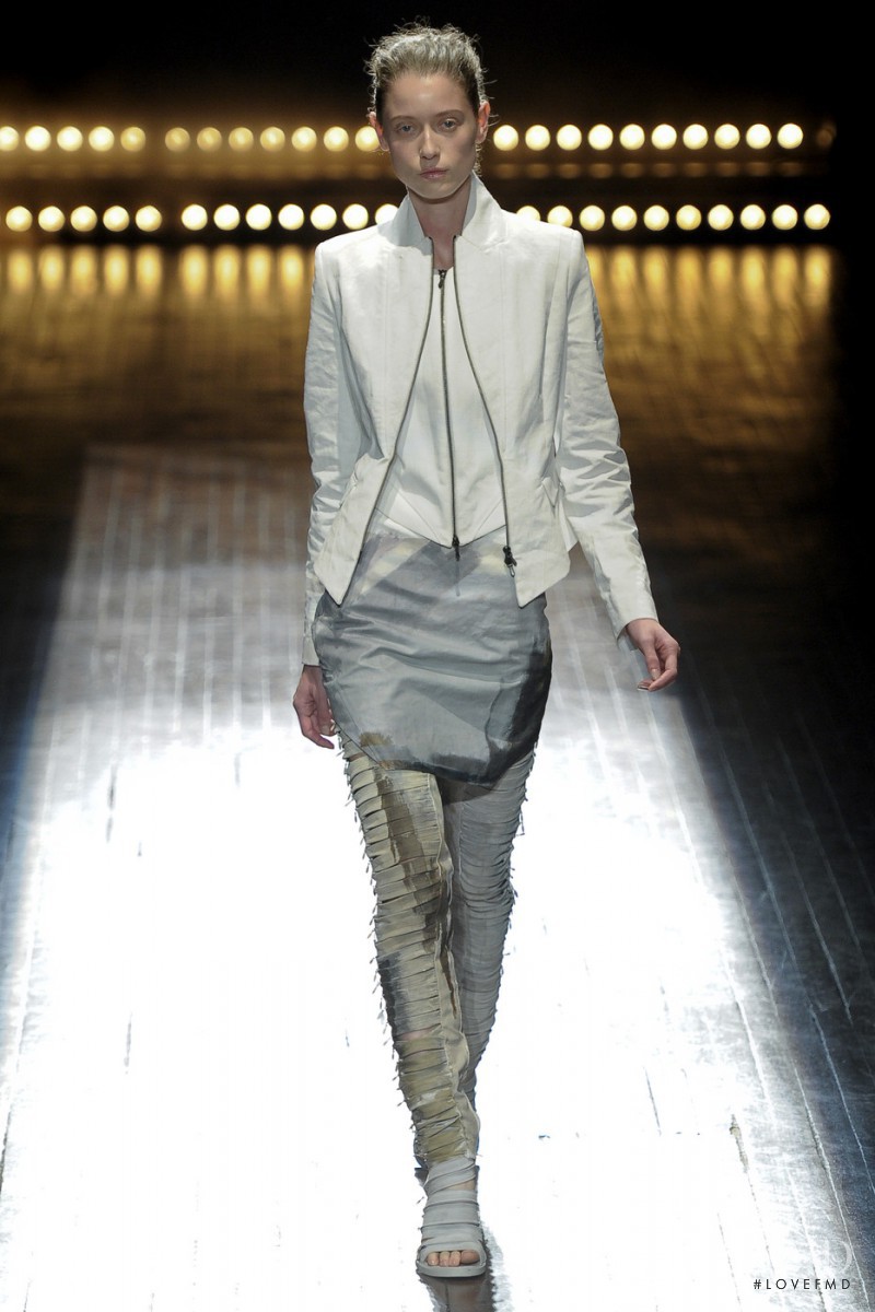 Fabiana Mayer featured in  the A.F. Vandevorst fashion show for Spring/Summer 2011