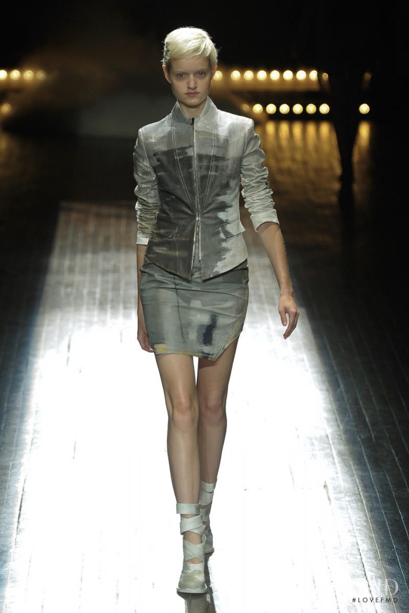 Catheline Van Buggenhout featured in  the A.F. Vandevorst fashion show for Spring/Summer 2011