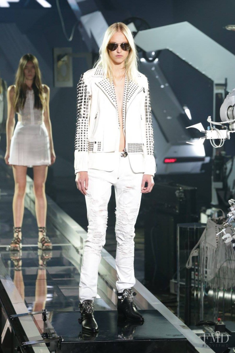 Eva Berzina featured in  the Philipp Plein fashion show for Spring/Summer 2016