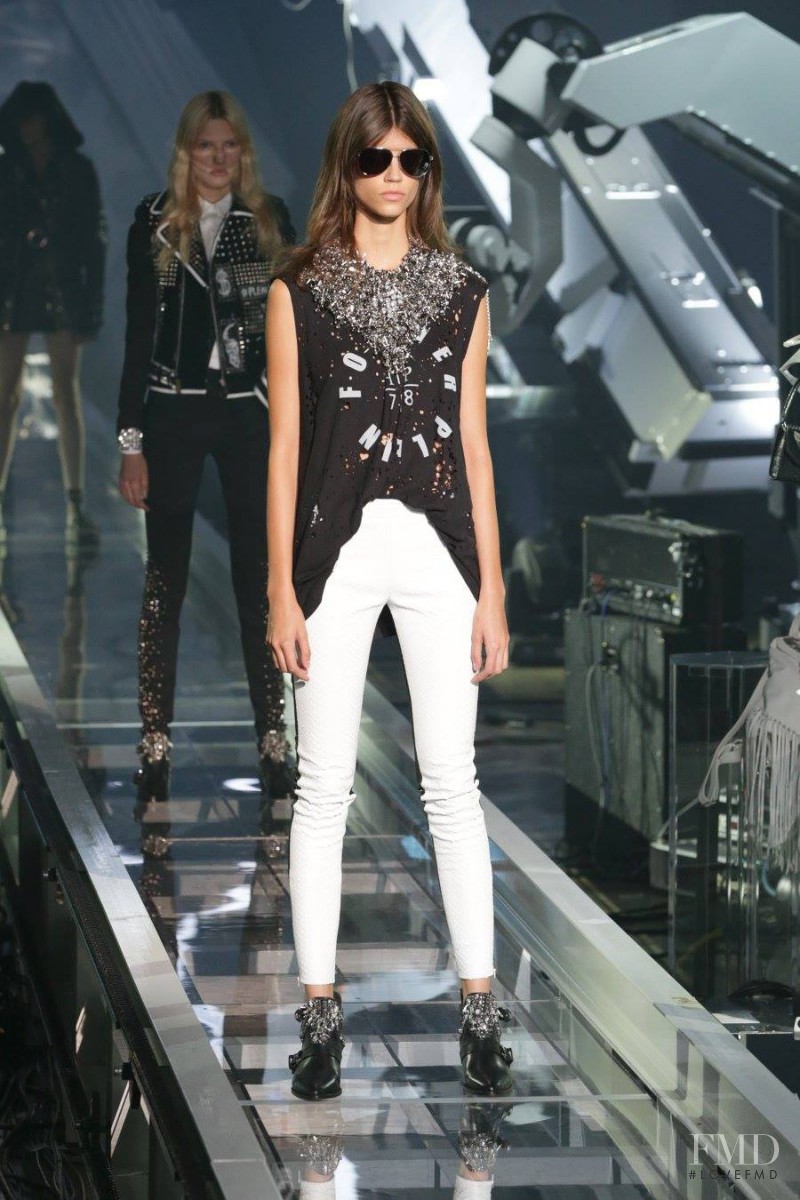 Antonina Petkovic featured in  the Philipp Plein fashion show for Spring/Summer 2016