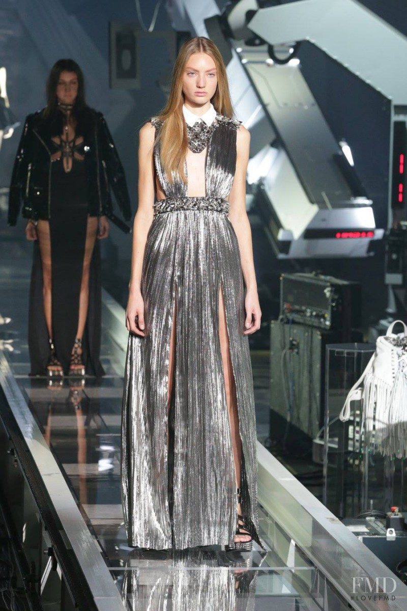 Susanne Knipper featured in  the Philipp Plein fashion show for Spring/Summer 2016
