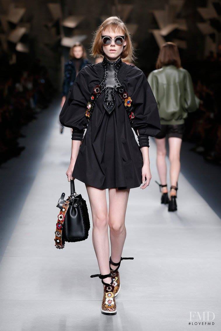 Kiki Willems featured in  the Fendi fashion show for Spring/Summer 2016