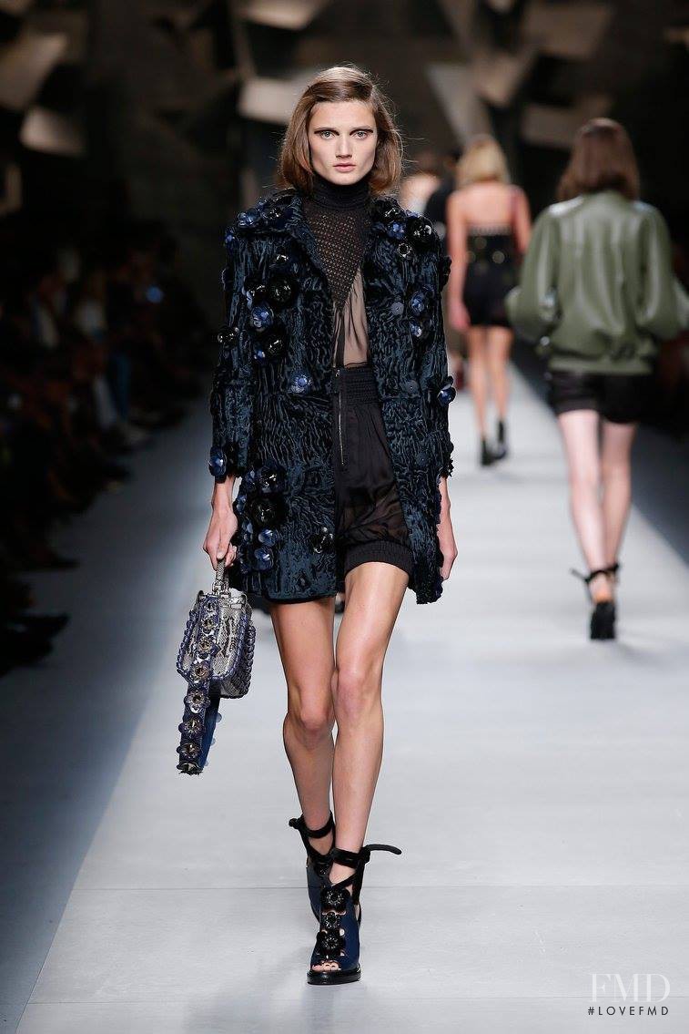 Olivia Jansing featured in  the Fendi fashion show for Spring/Summer 2016