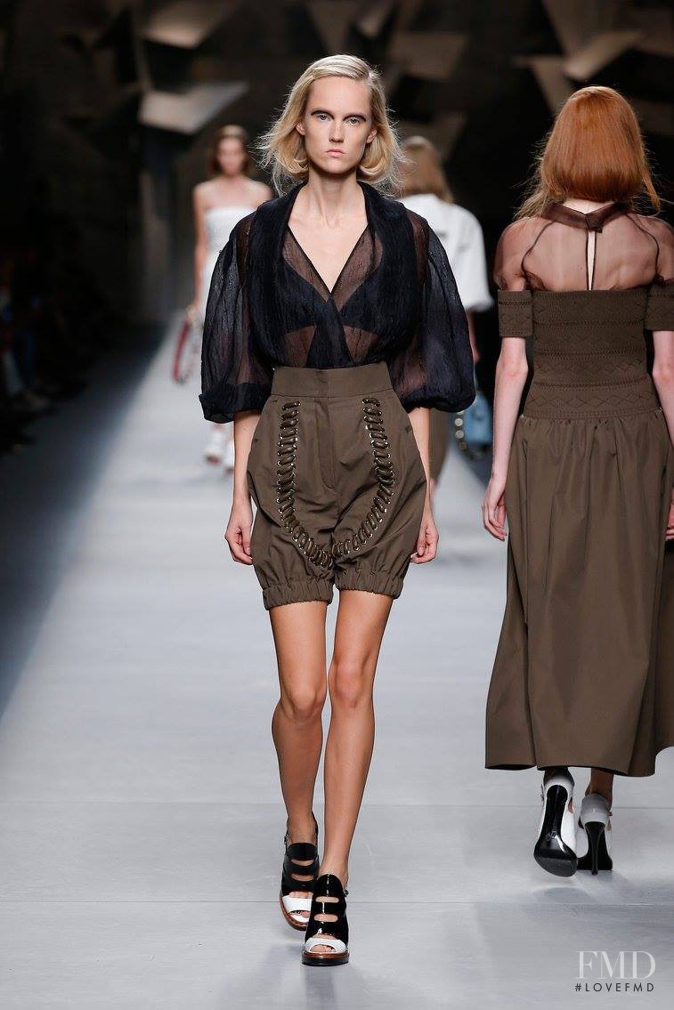 Harleth Kuusik featured in  the Fendi fashion show for Spring/Summer 2016