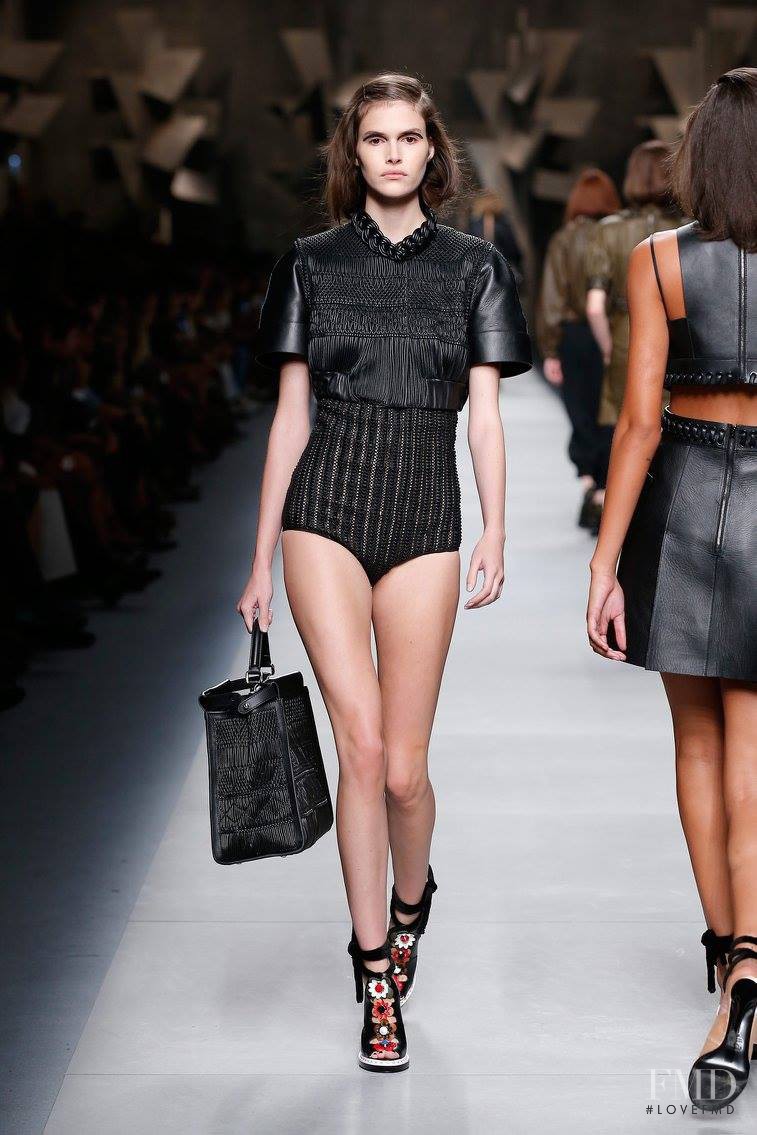 Vanessa Moody featured in  the Fendi fashion show for Spring/Summer 2016