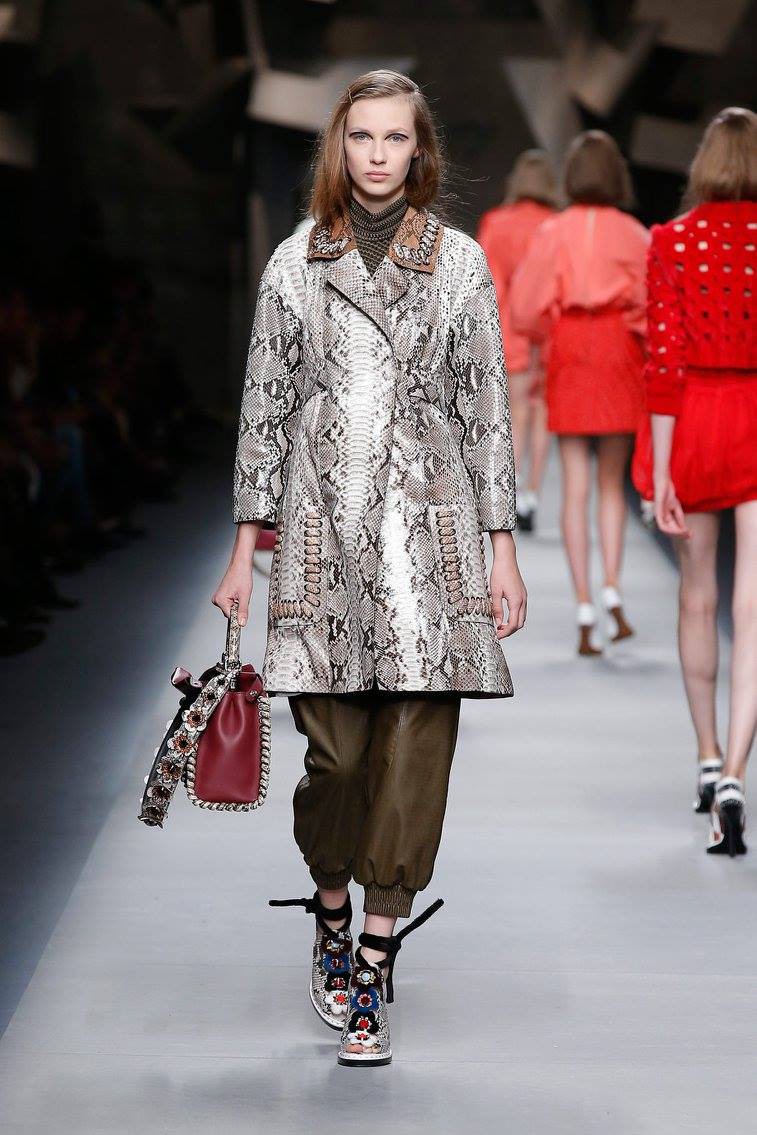 Ala Sekula featured in  the Fendi fashion show for Spring/Summer 2016