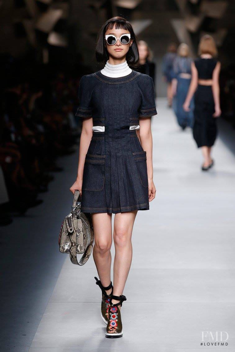 Yuka Mannami featured in  the Fendi fashion show for Spring/Summer 2016