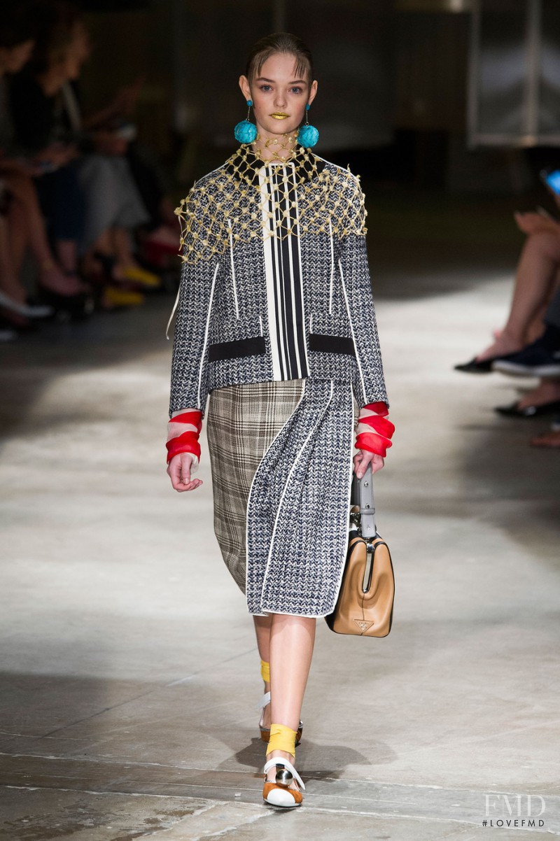 Willow Hand featured in  the Prada fashion show for Spring/Summer 2016