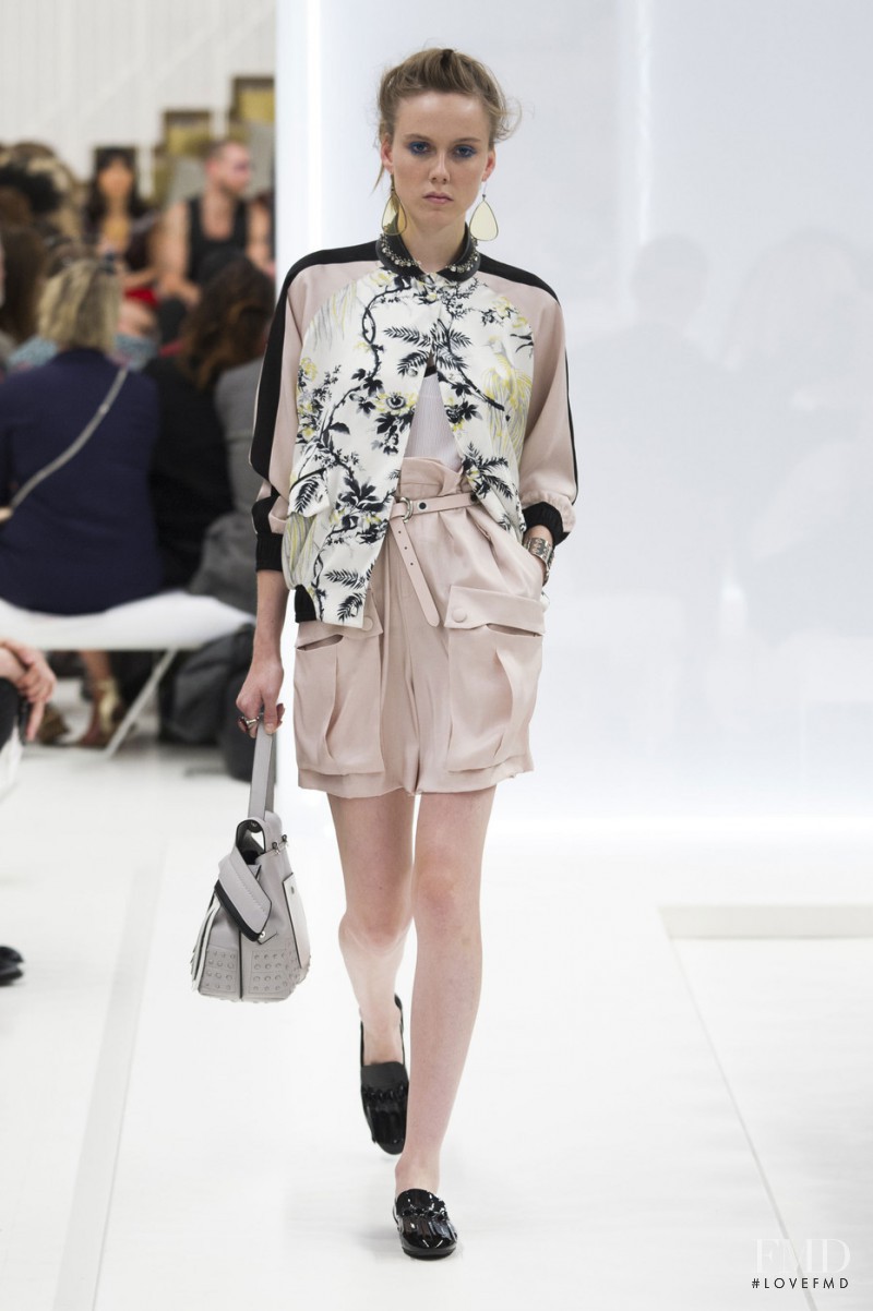 Kiki Willems featured in  the Tod\'s fashion show for Spring/Summer 2016