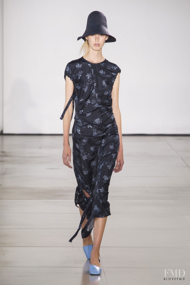 Lululeika Ravn Liep featured in  the Jil Sander fashion show for Spring/Summer 2016