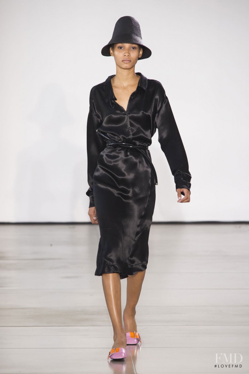 Lineisy Montero featured in  the Jil Sander fashion show for Spring/Summer 2016