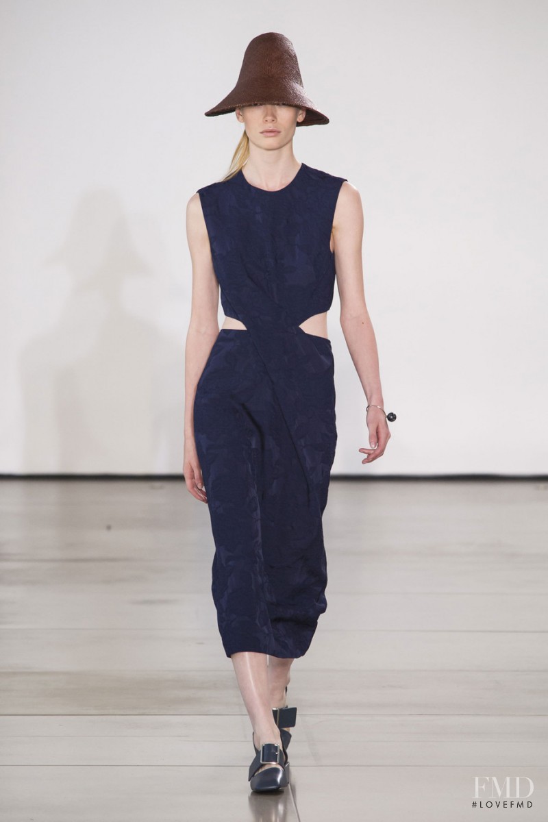 Julia Hafstrom featured in  the Jil Sander fashion show for Spring/Summer 2016