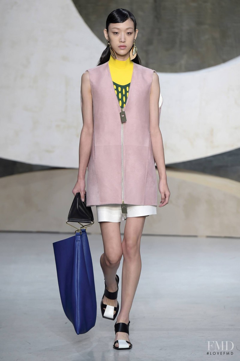 So Ra Choi featured in  the Marni fashion show for Spring/Summer 2016