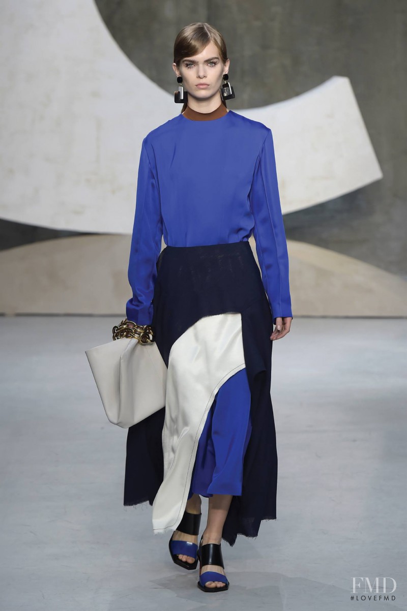 Sandra Schmidt featured in  the Marni fashion show for Spring/Summer 2016