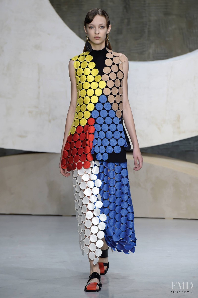 Ala Sekula featured in  the Marni fashion show for Spring/Summer 2016