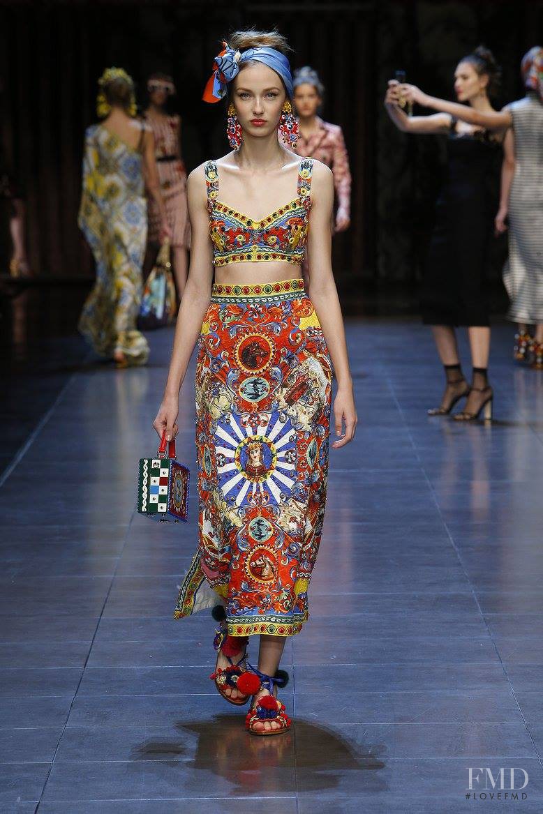 Ala Sekula featured in  the Dolce & Gabbana fashion show for Spring/Summer 2016