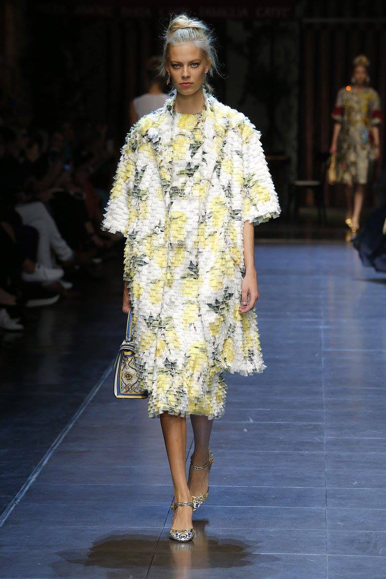 Lexi Boling featured in  the Dolce & Gabbana fashion show for Spring/Summer 2016