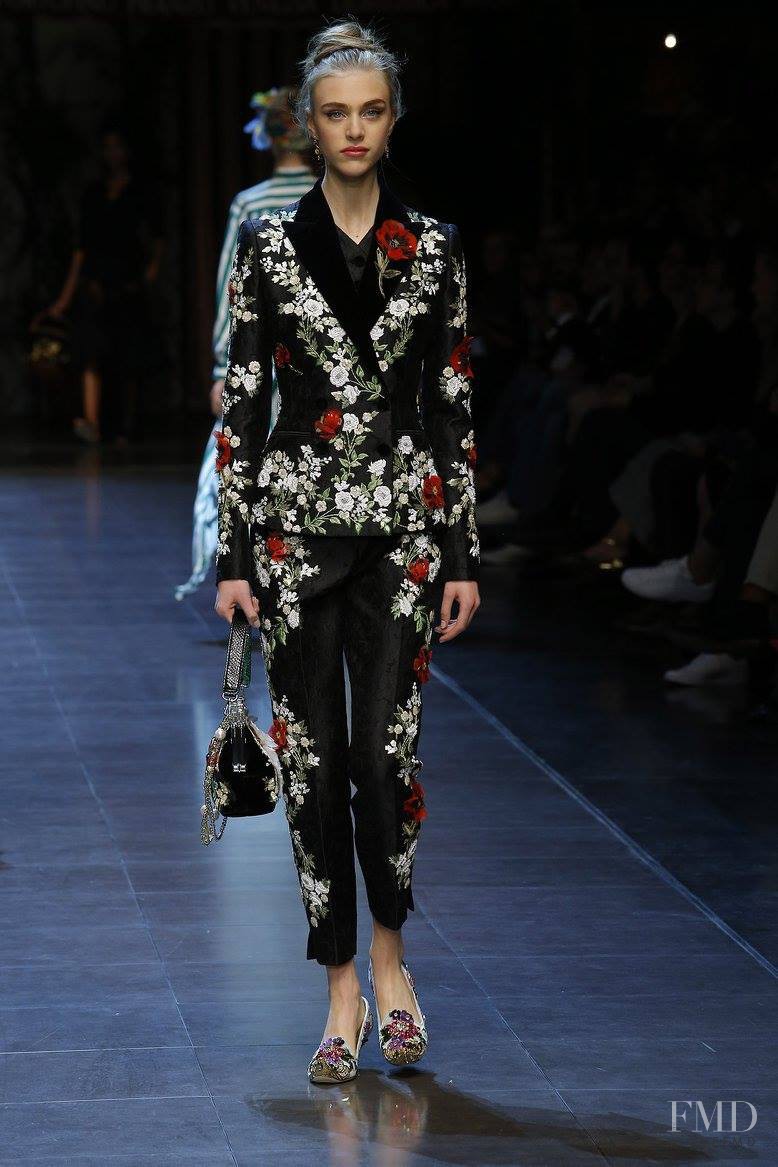 Hedvig Palm featured in  the Dolce & Gabbana fashion show for Spring/Summer 2016