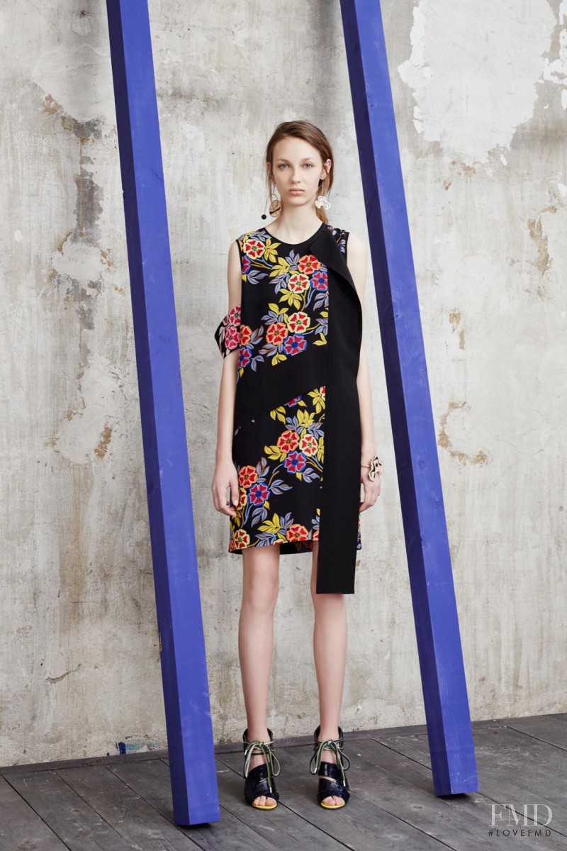 Ala Sekula featured in  the MSGM lookbook for Resort 2016