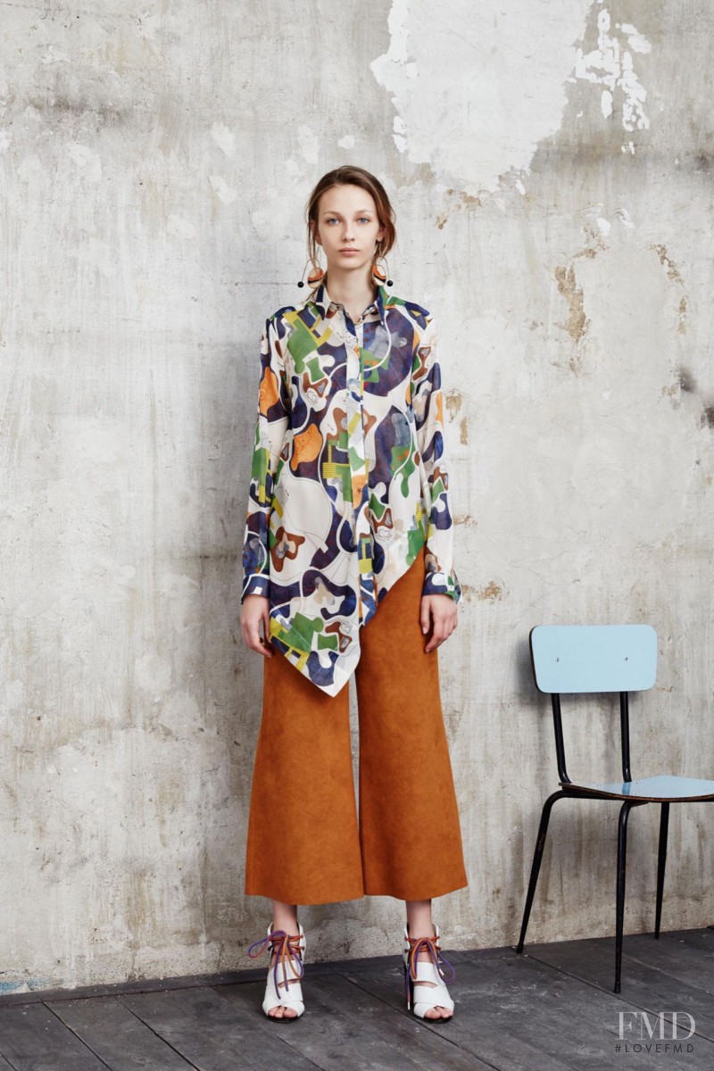 Ala Sekula featured in  the MSGM lookbook for Resort 2016