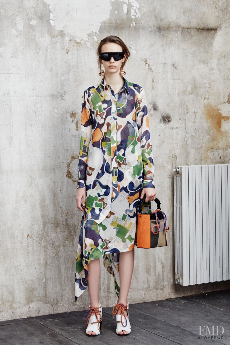 Ala Sekula featured in  the MSGM lookbook for Resort 2016