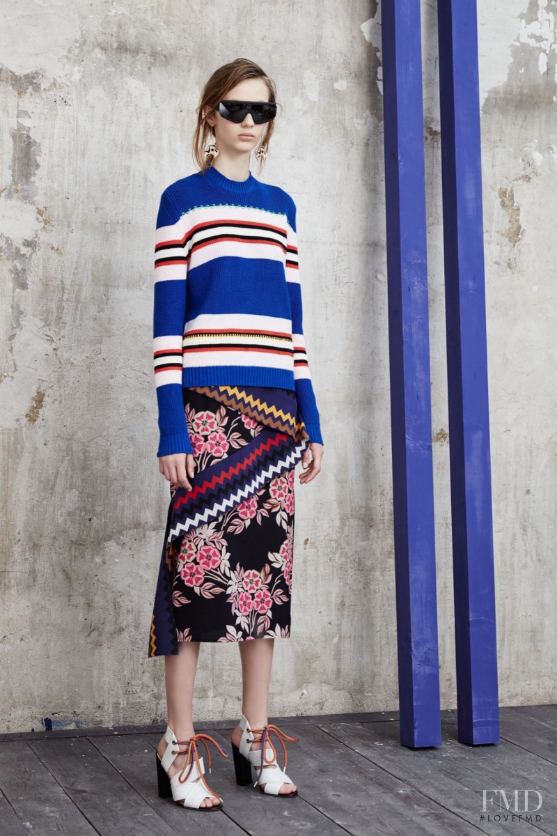 Ala Sekula featured in  the MSGM lookbook for Resort 2016