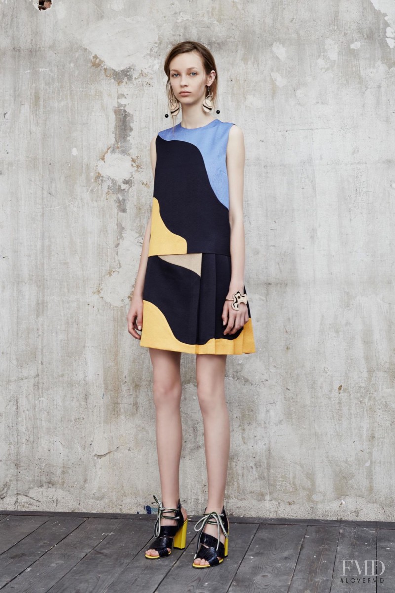 Ala Sekula featured in  the MSGM lookbook for Resort 2016