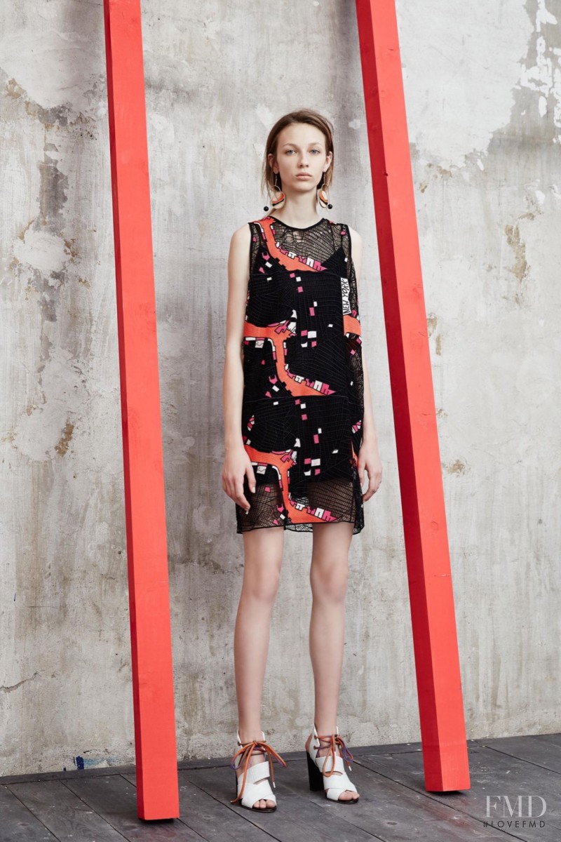 Ala Sekula featured in  the MSGM lookbook for Resort 2016