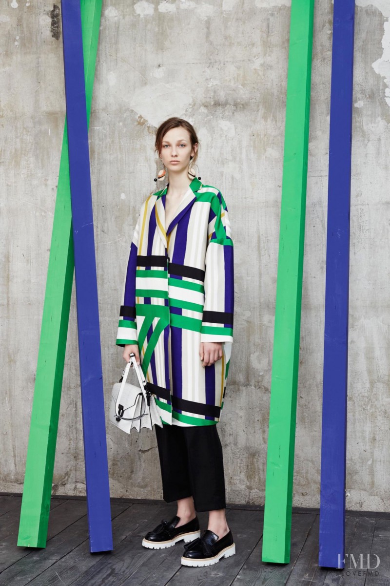 Ala Sekula featured in  the MSGM lookbook for Resort 2016