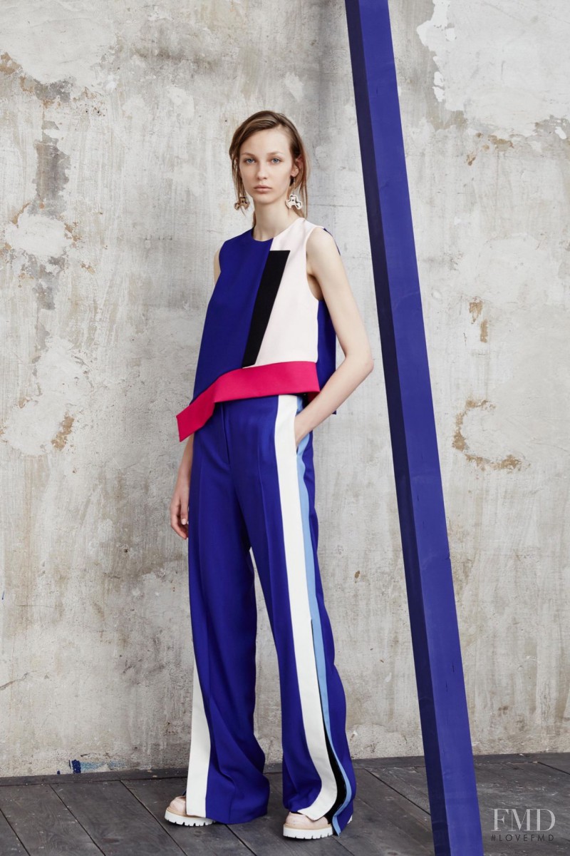 Ala Sekula featured in  the MSGM lookbook for Resort 2016