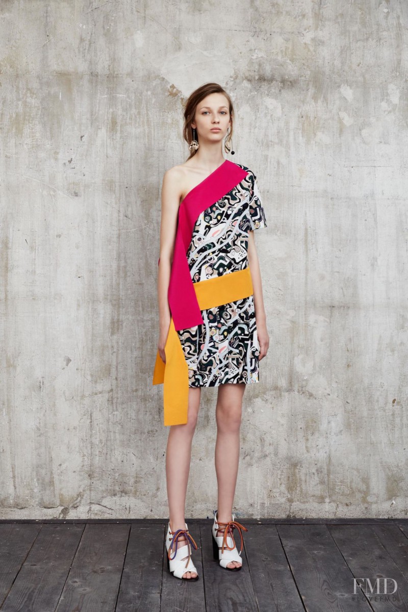 Ala Sekula featured in  the MSGM lookbook for Resort 2016