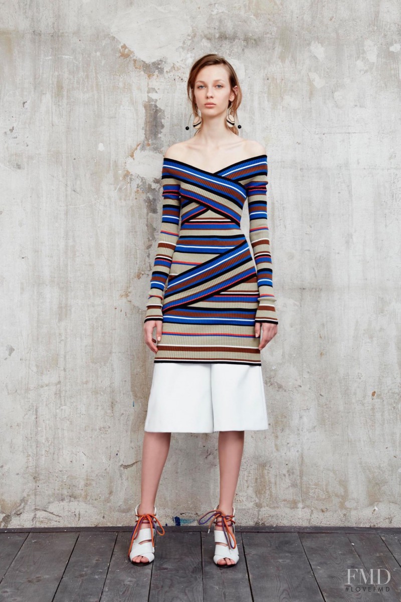 Ala Sekula featured in  the MSGM lookbook for Resort 2016