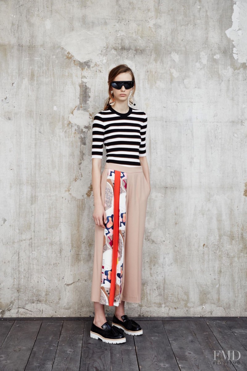 Ala Sekula featured in  the MSGM lookbook for Resort 2016