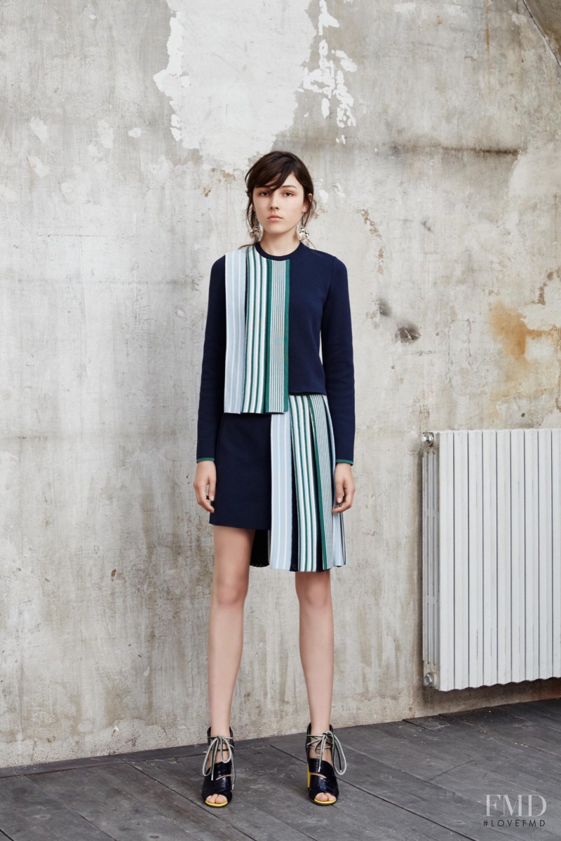 Lary Müller featured in  the MSGM lookbook for Resort 2016